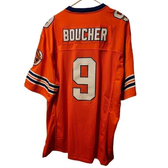 Jersey Nation Bobby Boucher #9 NWT The Waterboy Adam Sandler Movie Mud Dogs Bour - Picture 3 of 6